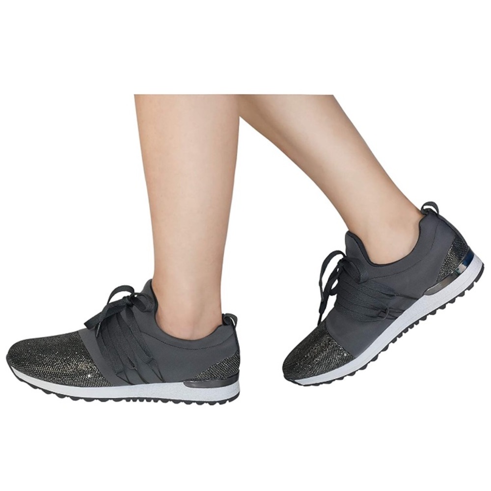 **SALE** Silver Slip On Sneakers - Picture 6 of 6